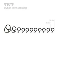 LZR Single Foot Fly Rod Guide Set Kits -Prorod Supplies Store 7 WT BLACK b0b2667d 811d 4a17 9698 80d16144ae0d