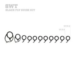 LZR Single Foot Fly Rod Guide Set Kits -Prorod Supplies Store 8 WT BLACK be4c1e91 bdd5 4474 b991 058ae0d85341