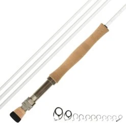 CRB 9'0" 8wt Color Series Fly Rod Kit -Prorod Supplies Store 8wt white