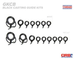 CRB Casting Rod Guide Kits -Prorod Supplies Store CRB Casting Rod Guide Kits BlackStandard 1