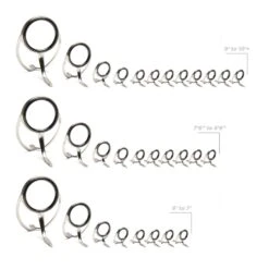 CRB Heavy Duty Spinning Rod Guide Kits -Prorod Supplies Store CRB Heavy Duty Spinning Rod Guide Kits Polished 20Elite 1