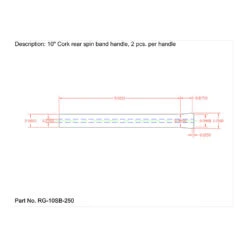 Cork Rear Spin Band Grips - 10" Super Grade 5 Cork Rear Spin Band Grips - 10" Super Grade -Prorod Supplies Store Cork Rear Spin Band Grips 10 Super Grade Schematic 1