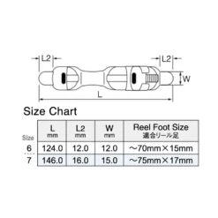 Fuji LS Plate Type Reel Seat -Prorod Supplies Store Fuji LS Plate Type Reel Seats Specs 2