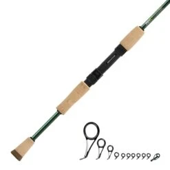 MHX 7'0" Light Spinning Rod Kit S842 -Prorod Supplies Store metallic green spinning 1529a6c9 0701 4366 95fa ec66bccd4d01