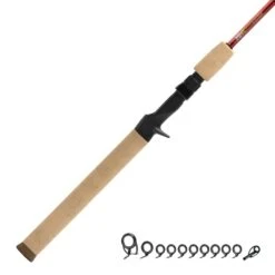 MHX 7'0" Med-Heavy Casting Rod Kit MB843 -Prorod Supplies Store metallic red casting